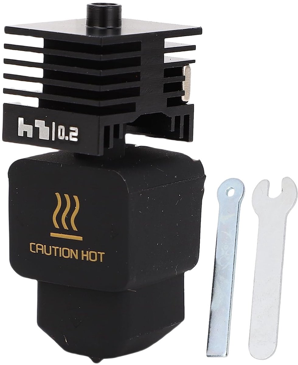 Hardened Steel Nozzle Hot End Kit for H2D A1, 0.2mm 3D Printer Hotend Kit, Detachable Extruder Replacement Kit with - ShopVlot