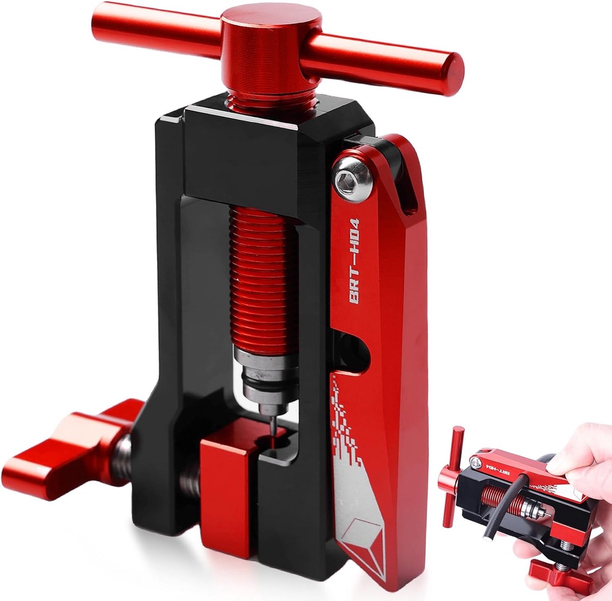 SnelShoppen - Hydraulische Fietsslang Cutter Set met Naald Draaitool, Fitting Insert voor BH59 BH90, Robuust Aluminium en RVS, Precisie Gereedschap vo