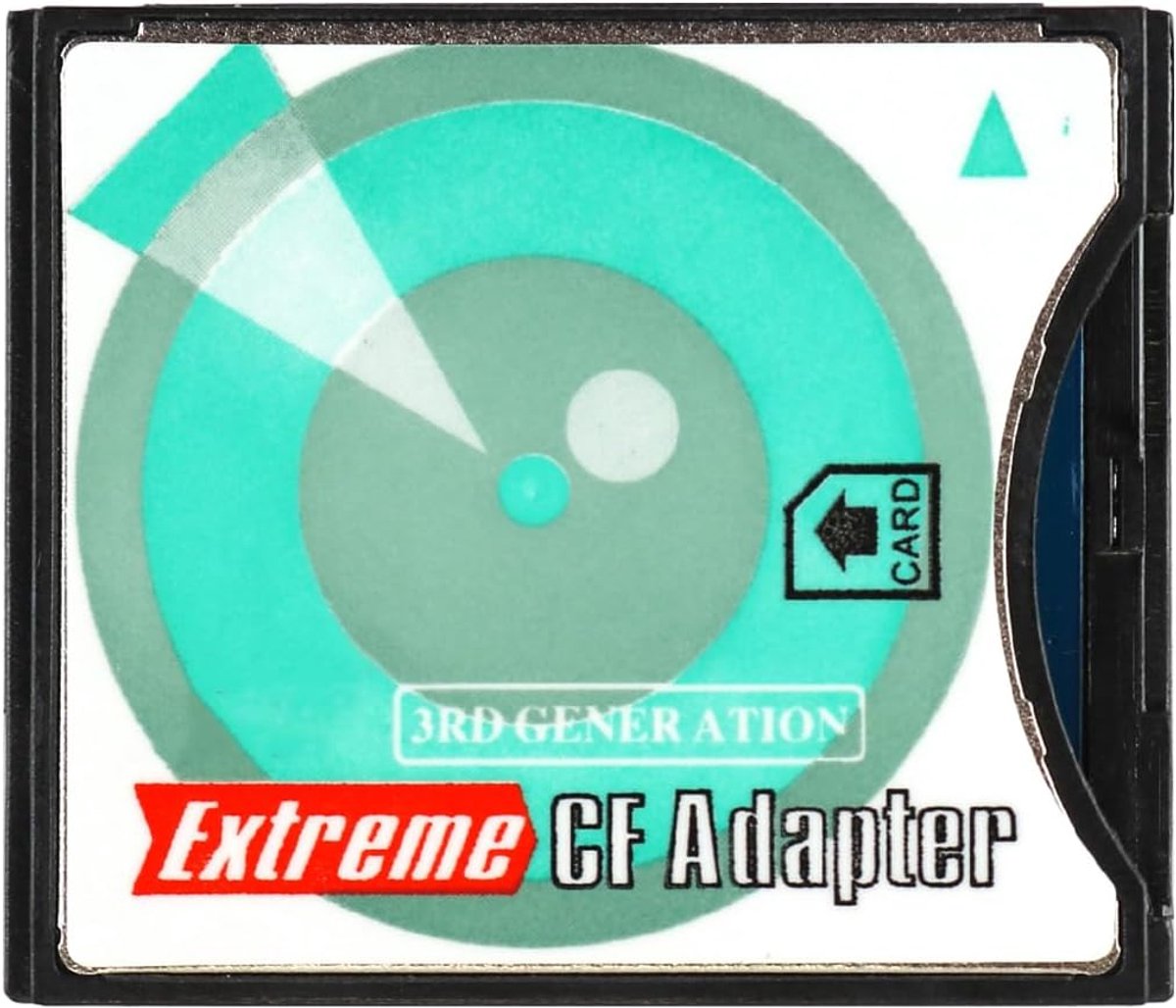 SnelShoppen - Alnicov Camera SD SDHC SDXC naar Compact Flash CF Type I Geheugenkaartadapter - Hoge Snelheid - Ondersteunt 16/32/64/128GB - Ideaal voor