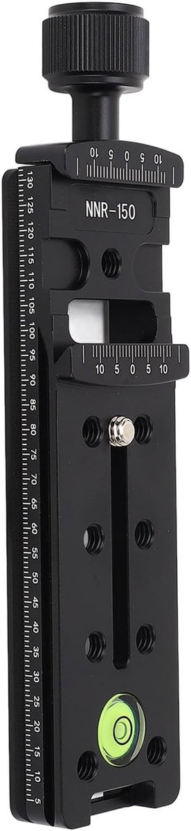 SnelShoppen - Camera Rail Nodal Slide Clamp met Ingebouwde Waterpas voor ARCA Statiefkop, Fotografie Accessoires voor Panorama en Macro Fotografie