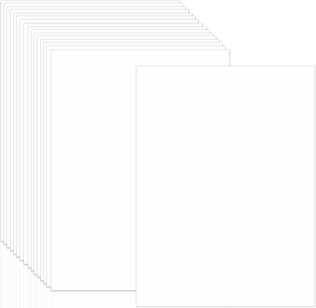SnelShoppen - Dikke A4 Papier voor Printen, 100 Vellen Wit Karton A4, Dubbelzijdig, Milieuvriendelijk, Perfect voor Uitnodigingen, Menukaarten, DIY Ka