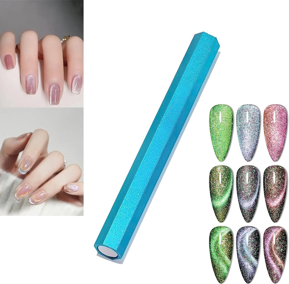 Cat Eye Magnet, Cat Eye Nail Magnet Nail Polish Magnet Pens Nail Art Tools Nail Tools for Nails Design DIY Accessories - ShopVlot