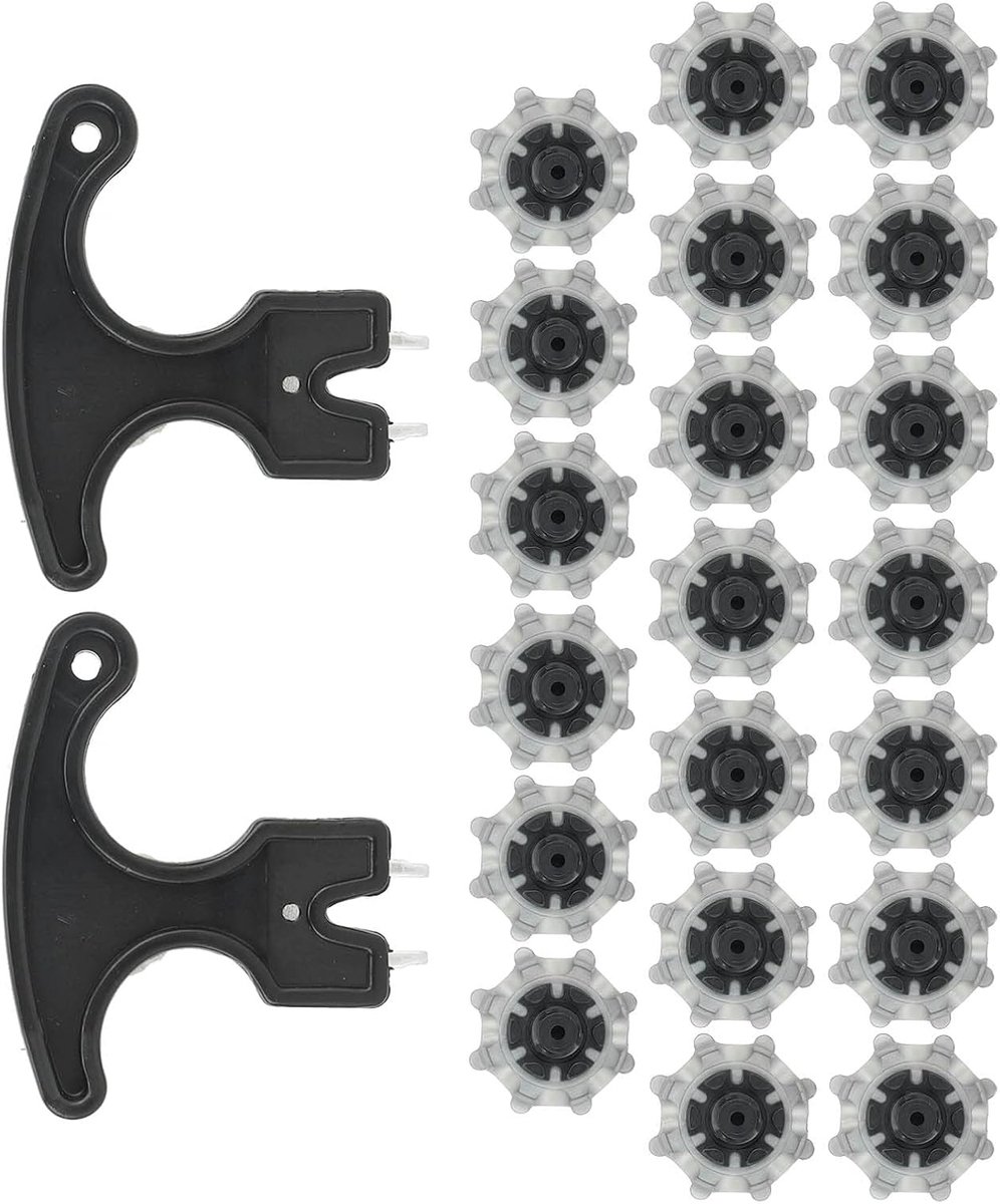 Golf schoenspikes vervangset 20-stuks - eenvoudig te installeren - anti-slip noppen - beter grip en stabiliteit - ShopVlot