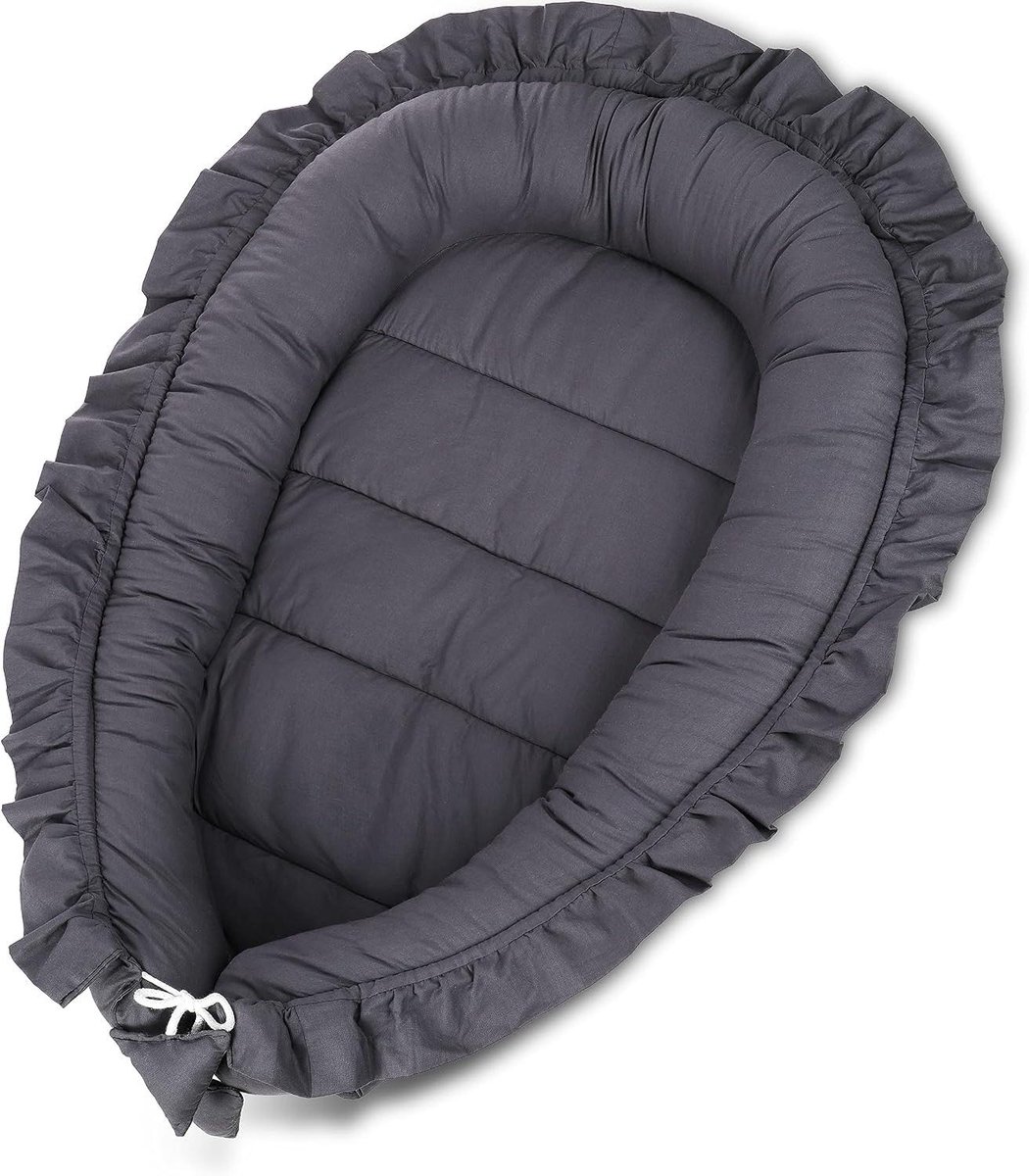 Babynest met ruches - Knuffelwieg baby - Veilige rustplek - Verstelbare grootte - 55 x 90 cm - Vulcano