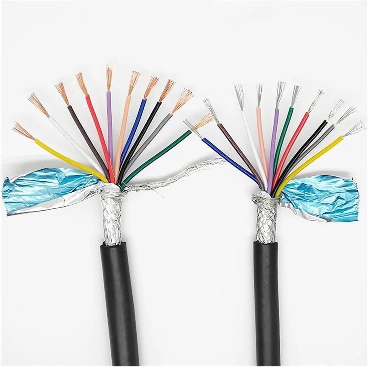 Afgeschermde Signaalkabel - RVVP Kabel Audiobediening - Signaaloverdracht - PVC Isolatie Vlamvertragend - 10 Meter - Zwart