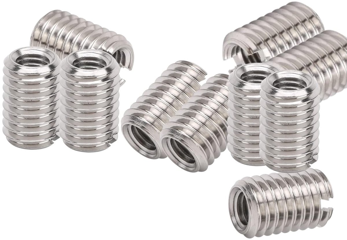 SnelShoppen - 10 Stuks M5*0.8-M8*1.25-20MM RVS Draadverbindingsmoeren - Duurzaam en Corrosiebestendig Bevestigingsmateriaal voor Klussen en Onderhoud