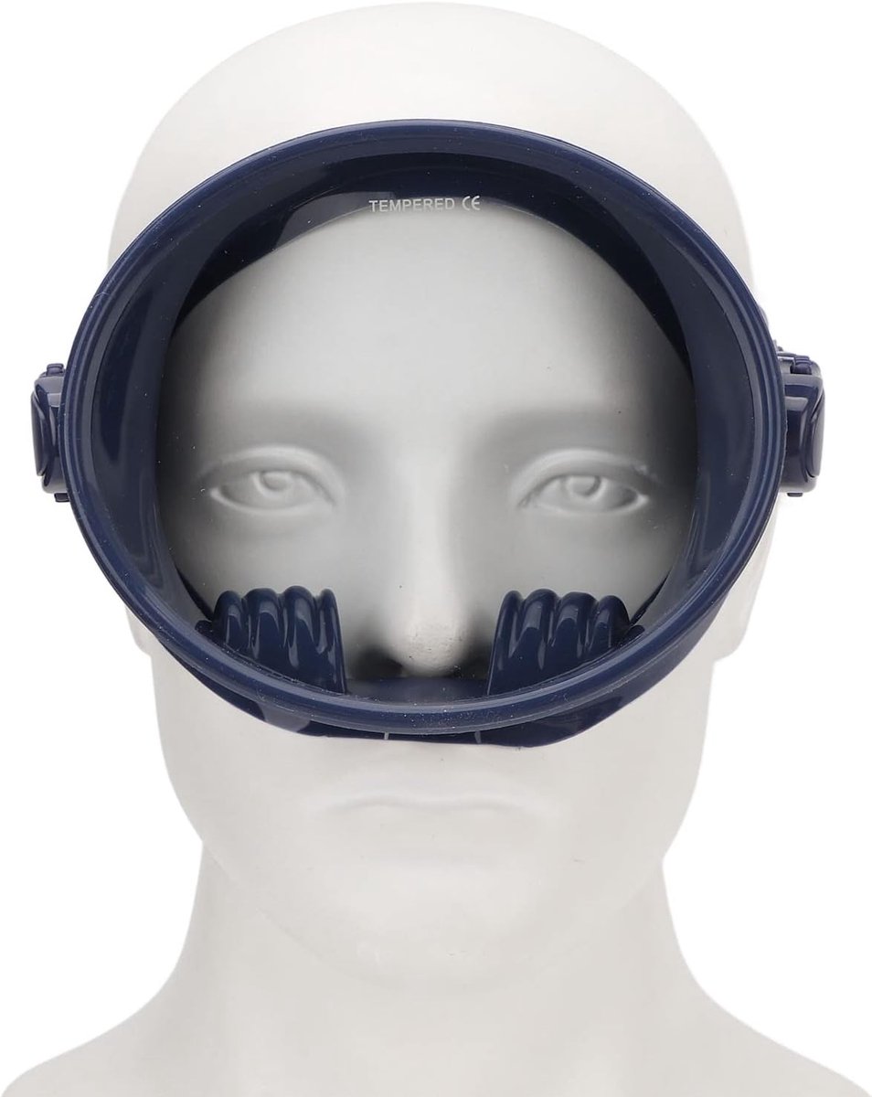 SnelShoppen - Duikmasker zonder mistvorming, ovaal snorkelmasker, lekvrij, helder zicht, gehard glas, verstelbare hoofdband voor volwassenen