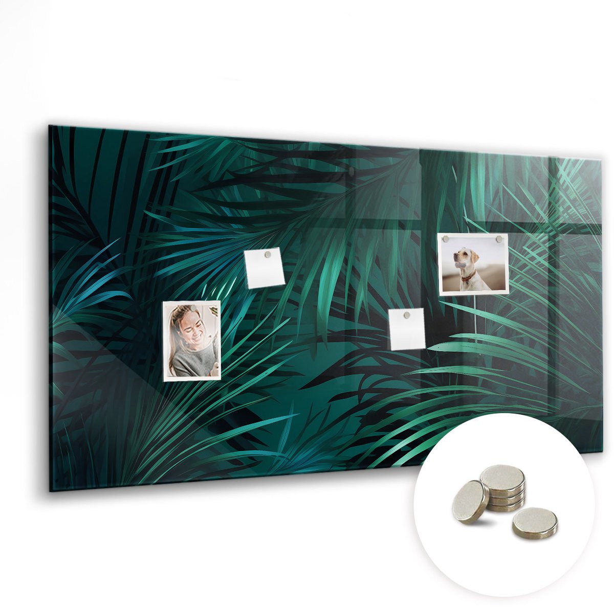 Coloray Glazen Magneetbord - Magnetisch Bord Tomaat - 120x60 cm - Groente Magneetbord - Magnetic Board - Woonkamer Decoratie