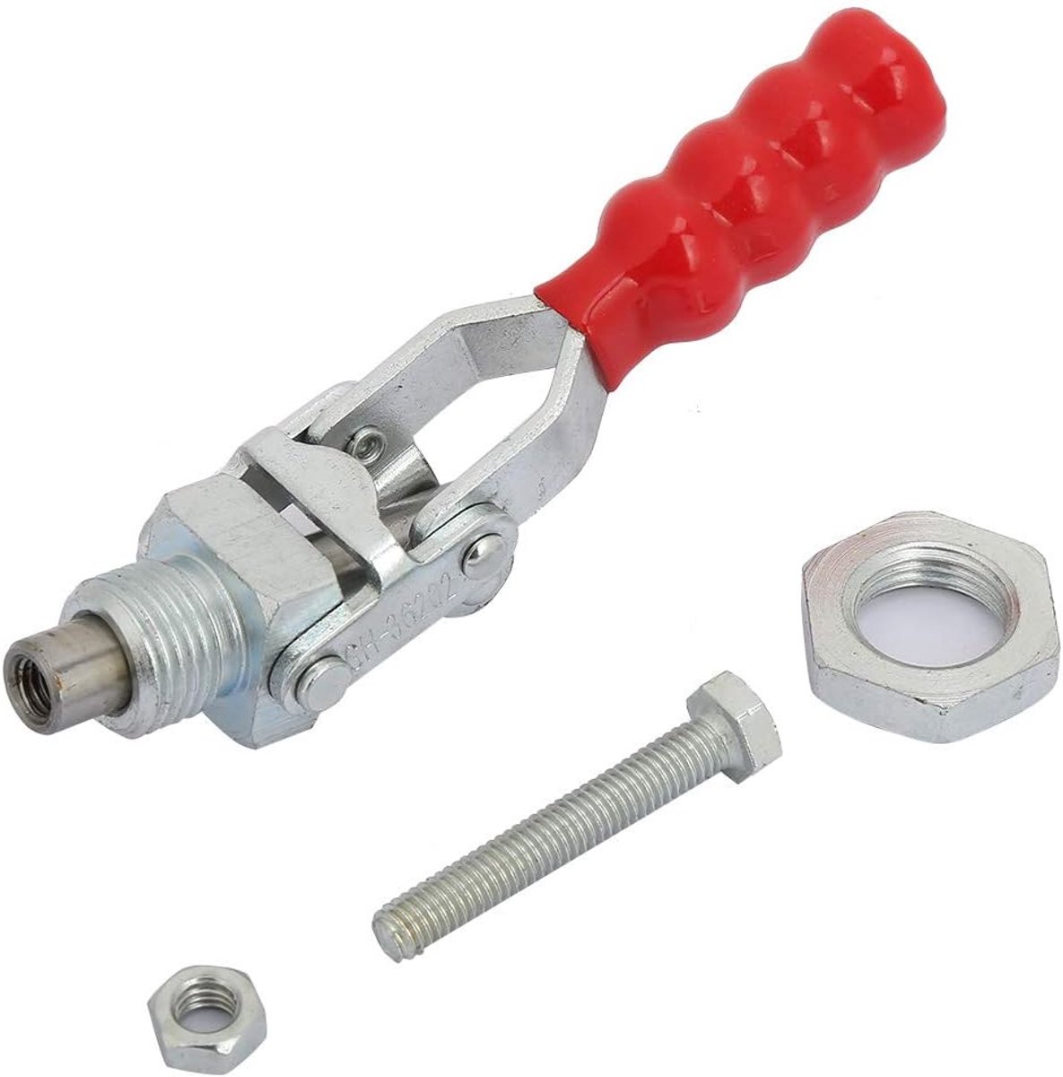 SnelShoppen - Tuimelklem, Trek-Tuimelklem, Gegalvaniseerde Ijzeren Tuimelklem met 10 Mm Bereik, Push-Pull Type, Snelspan Tuimelklem voor Gereedschap e
