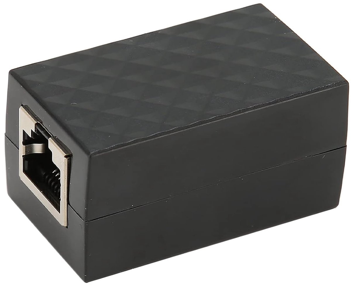 Ethernet Surge Protector - RJ45 Female - POE Gigabit LAN - Bescherming tegen bliksem en netwerksurges - ShopVlot