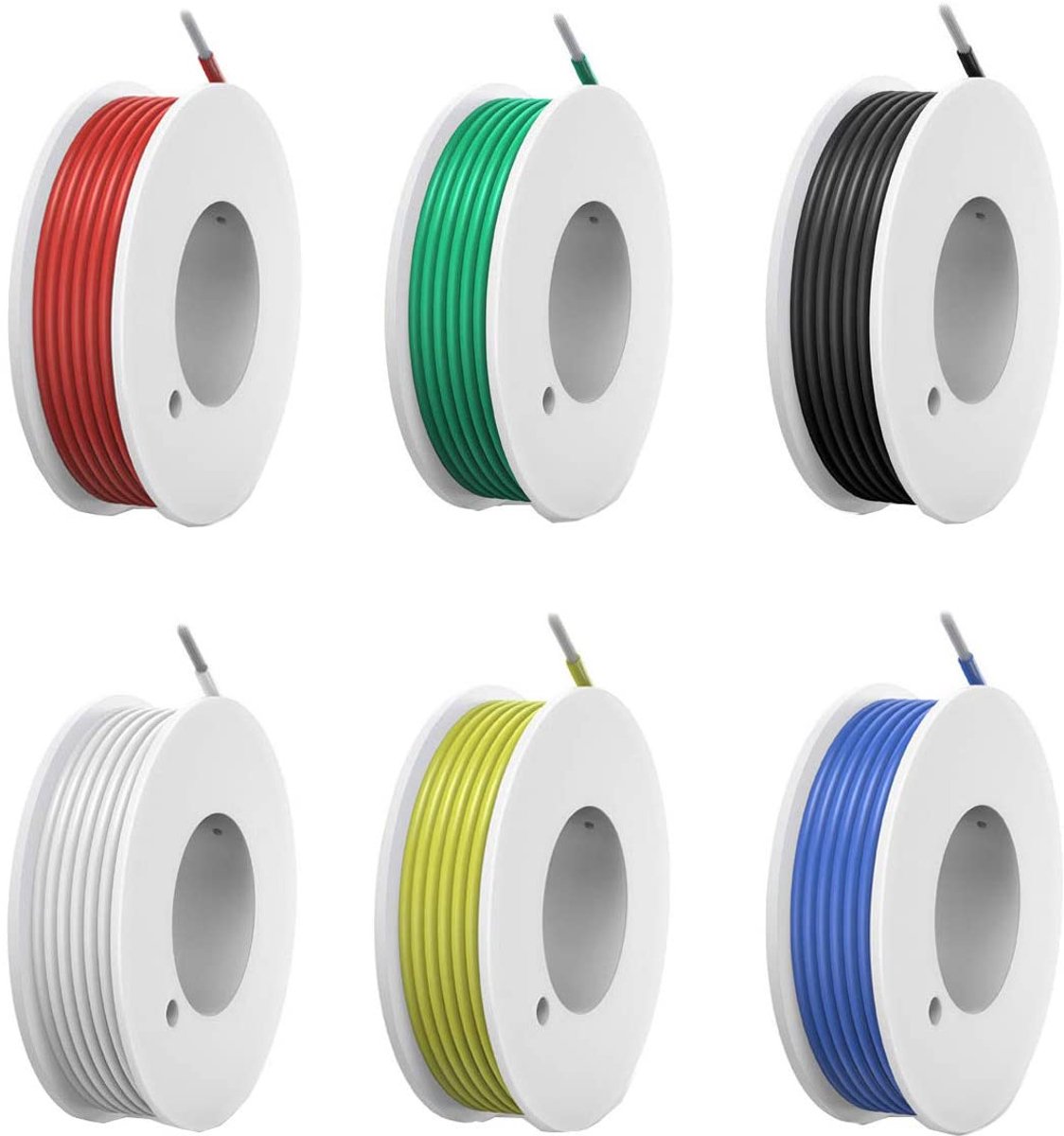 Elektrische kabel 24 AWG - getinned koper - flexibele siliconen kabel - ideaal voor verbindingen - ShopVlot