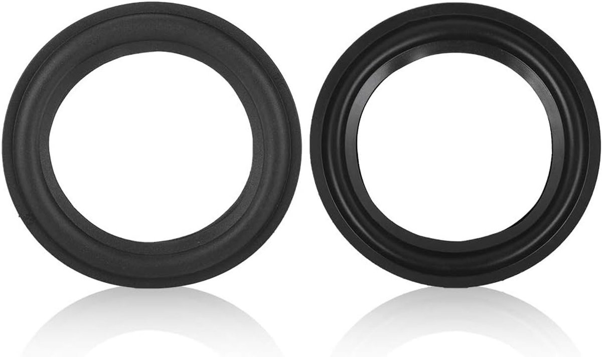 SnelShoppen - 5 inch/4 inch Speaker Surround Reparatie Rubber Randen Vervangende Subwoofer Foam Surround voor Woofer - Zwart, Duurzaam en Effectief