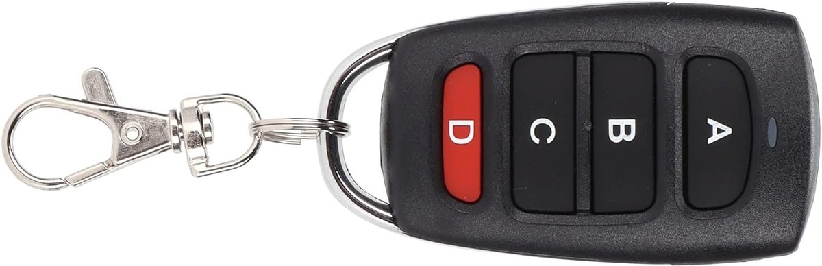 Draadloze afstandsbediening - 4 toetsen - compact en verstelbaar - ideaal voor garagedeuren - ShopVlot