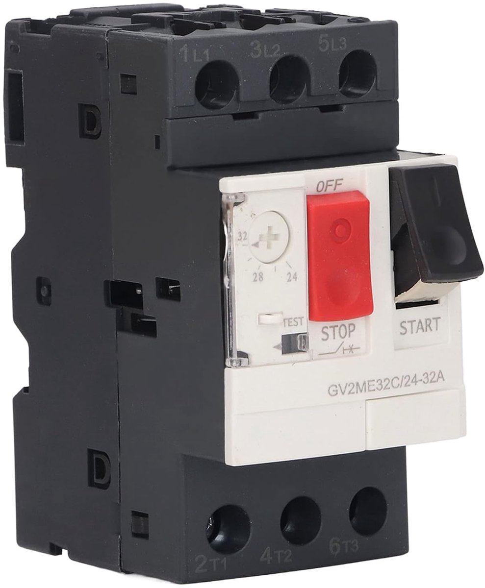 SnelShoppen - Motor Beschermschakelaar, Overload Bescherming, Veilige Knop Controle, AC 690 V, Voor Machines (GV2 ME32C 24 32A)