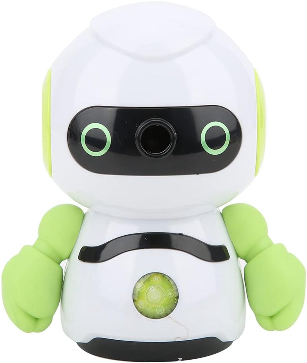 Pencil Sharpener Stationery ABS Planer Robot Hand Crank Robot Shape Plastic Cartoon Manual Office Supplies Drive - ShopVlot