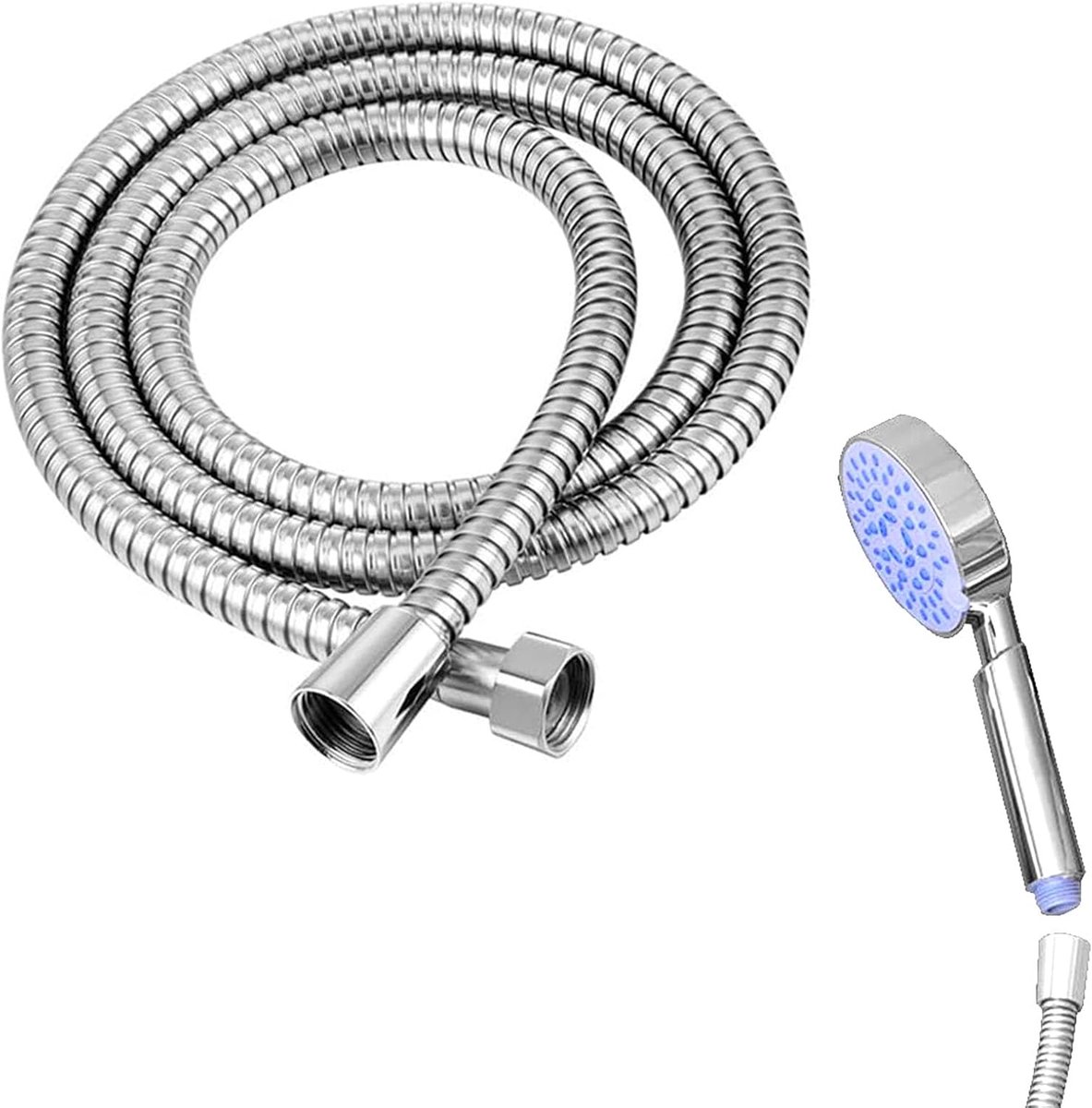 SnelShoppen - RVS Douche Slang, Universele Douche Slang, 2 Meter, Anti-Explosie, Lekvrij, Corrosiebestendig, Vervangingsslang voor Badkamer