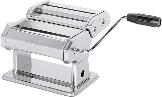 Pastamachine Handmatig - Pastamaker Keuken - Zelf Pasta Maken - Roestvrij Staal - 3 Soorten Pasta - Zilver van Pastamachine — afbeelding 3