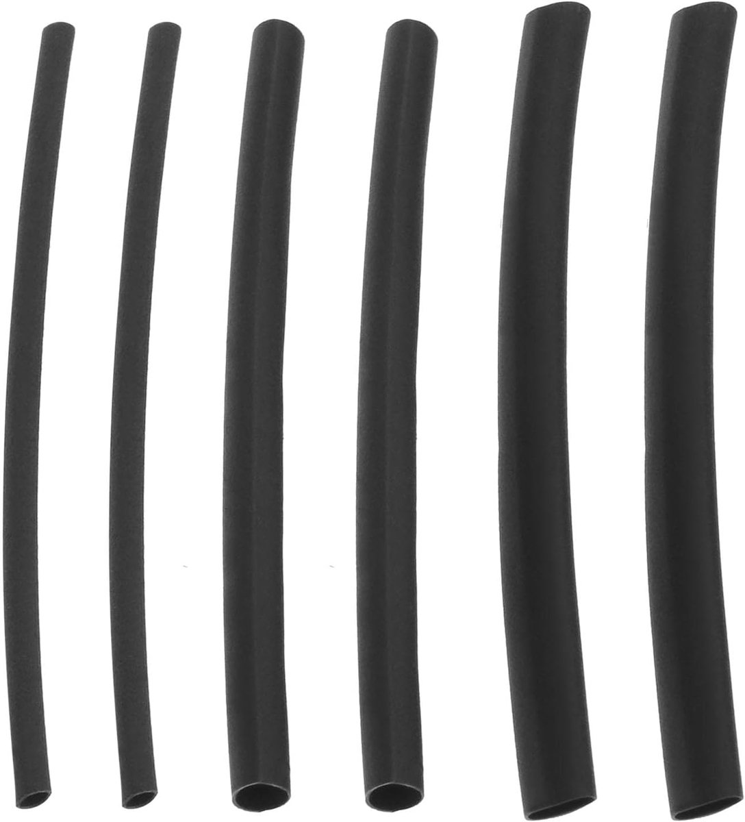 SnelShoppen - 60pcs Heat Shrink Tubing Vervangingsset voor Karpervissen - PE Tubes Accessoires voor Haar Rigs DIY Hengelsport - 50mm Lengte, 1.5mm/2.5
