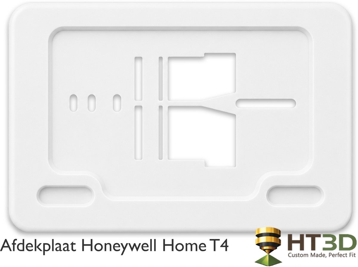 Afdekplaat Honeywell Home T4 - Wit - Honeywell Home Thermostaat - Kamerthermostaat - Thermostaat - Muurplaat - Afdekraam - Grondplaat - Houder - HT3D