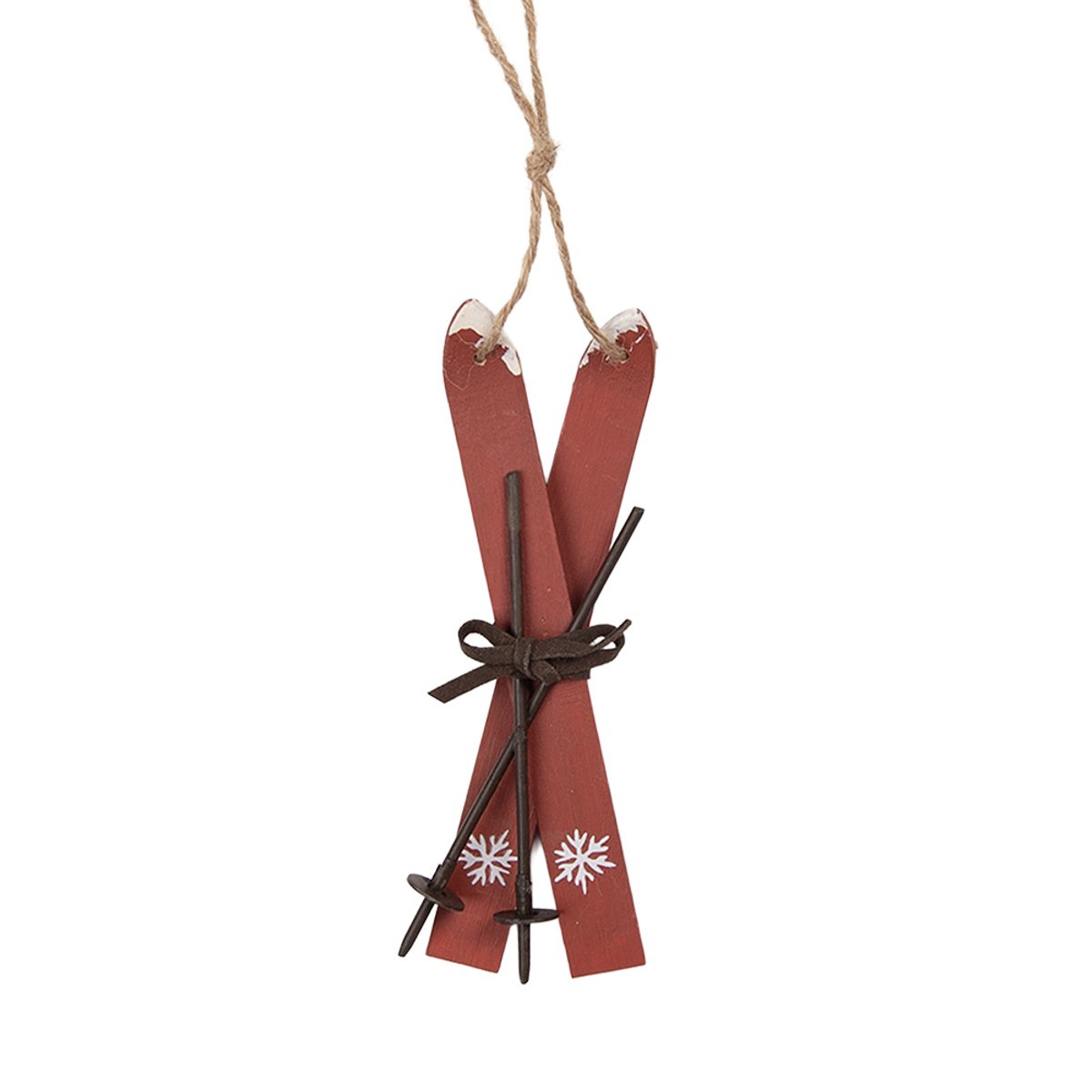 Clayre & Eef Hanger 5x2x15 cm Rood Hout