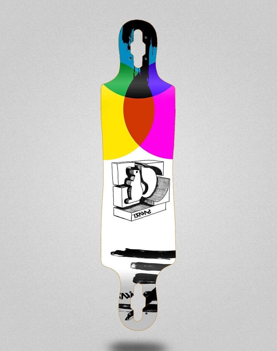 Longboard Deck Skateboard Deck Cruisen door de stad Drop constructie 40×9 inch Chroma