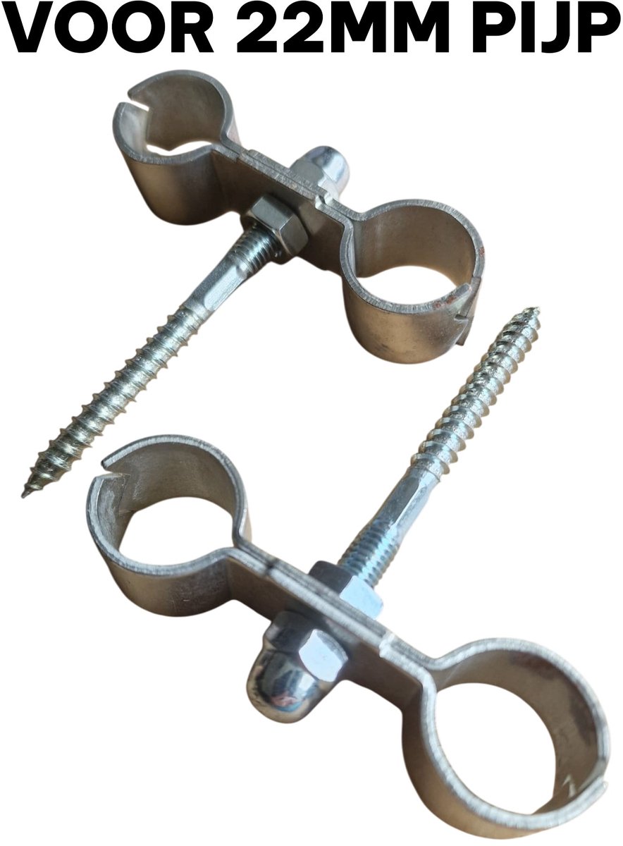Dubbele CV Beugel - Pen 22mm - 2 stuks - lengte 11cm - breedte 8,5 cm