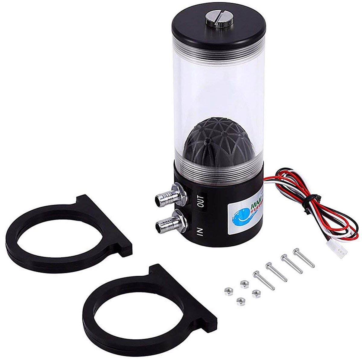 SnelShoppen - 500 l/h 10 W DC12 V Waterpomp voor Koeling, Geluidsarm, Rvs Koelmiddel, Ideaal voor Aquarium en Tuin