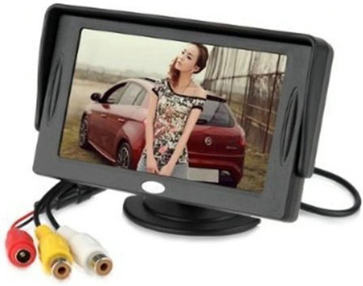 BW 4.3 inch color digital TFT LCD monitor display car rearview mirror monitor - ShopVlot
