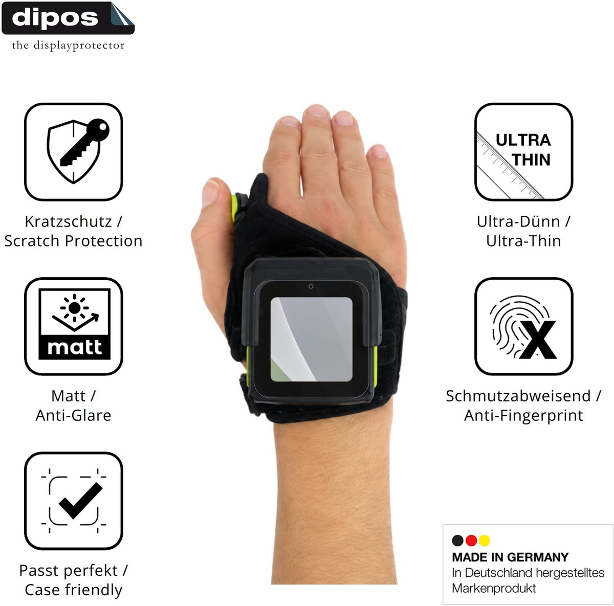 dipos – 4x Matte Beschermfolie geschikt voor Zebra WS501 | Krasbestendige & antireflecterende Screenprotector Ultra-Thin