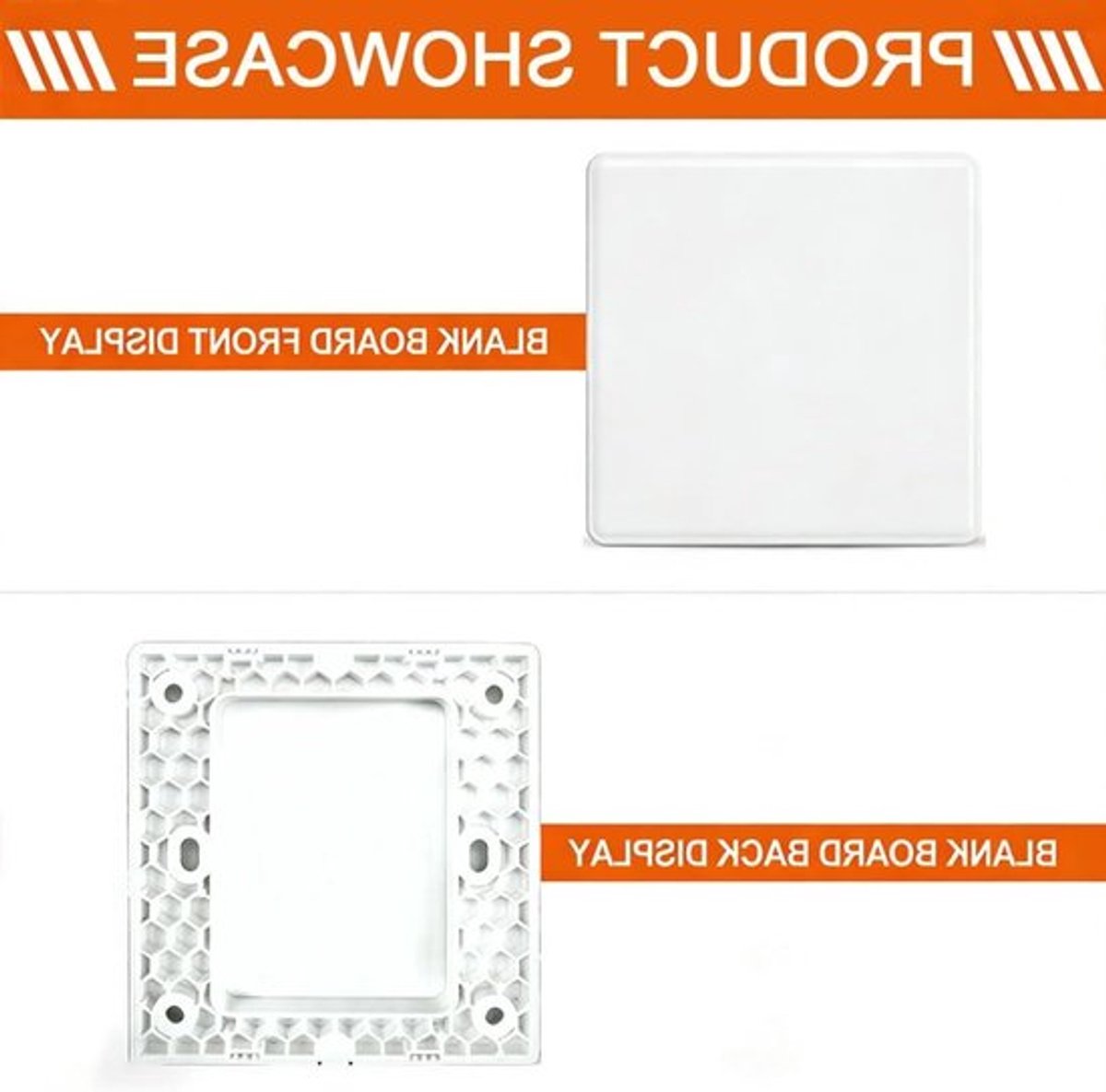 Verstopte Blinde Afdekkingen, Set van 2, Wandplaat voor Blinde Stopcontacten, 86 x 86 mm, Plastic Afdekking, Inbouw, Schroefloos, Enkelvoudig, Wit, Ideaal voor Interieur en Verbetering van de Huishouding
