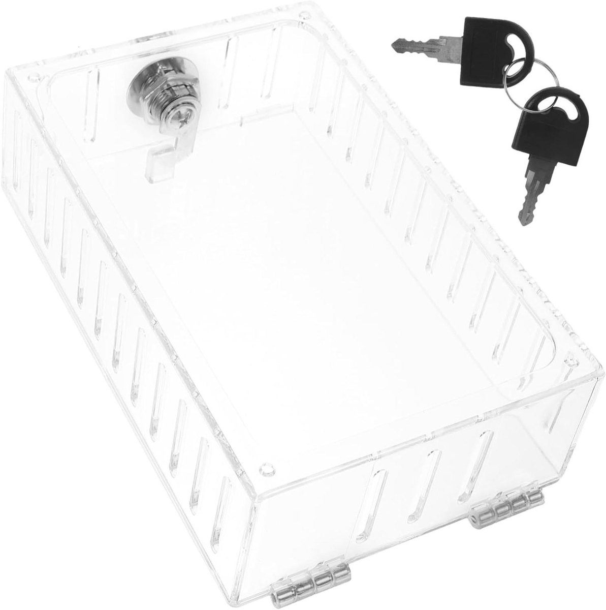Thermostaat Beschermhoes - Thermostaatdeksel Slotkast - Thermostaat Beveiligen - Transparant en Vergrendelbaar - 18 x 11.5 x 5.5 cm - Transparant