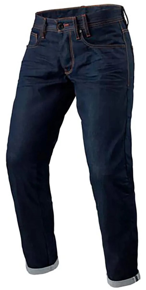 REV'IT! Jeans Lewis Selvedge TF Dark Blue L34 Motorcycle Pants - Maat L34/W32 – foto 6