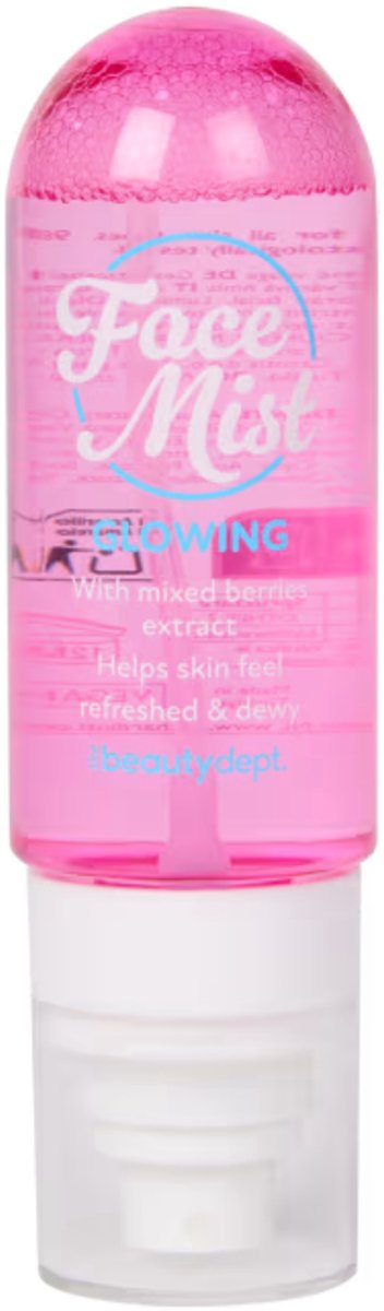 The Beauty Dept Glowing Mixed Berries Gezichtsmist – Bodyspray - PEACH ( Perzik ) 90 ml – 98% Natuurlijk – Vegan – Voor Alle Huidtypen