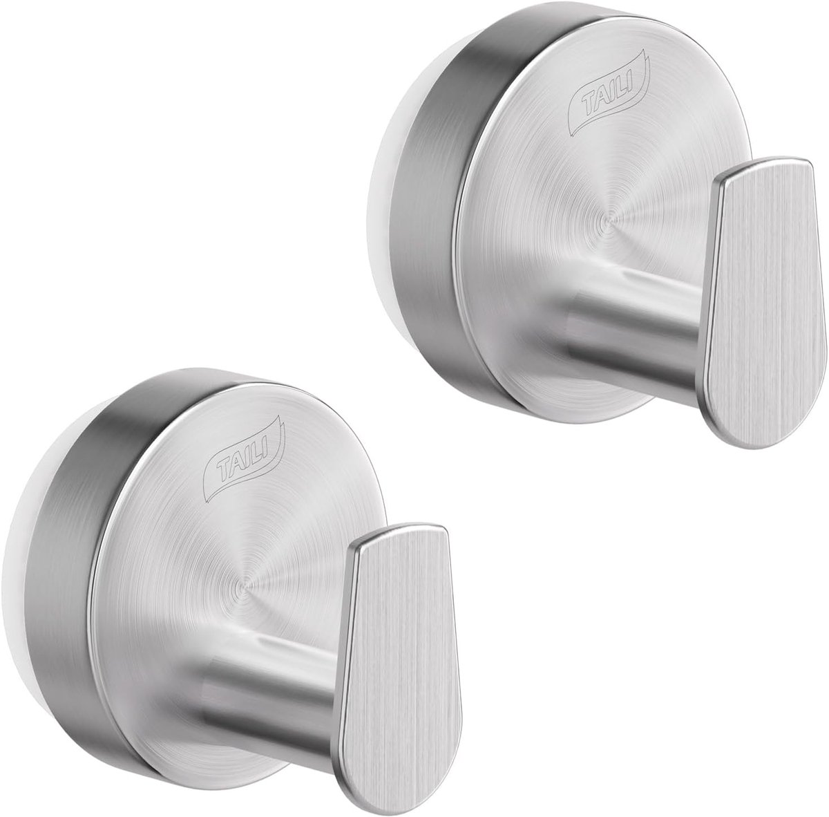 Badhanddoekhaken met vacuümzuigers - roestvrij staal - herbruikbaar - ideaal voor douche en keuken - ShopVlot