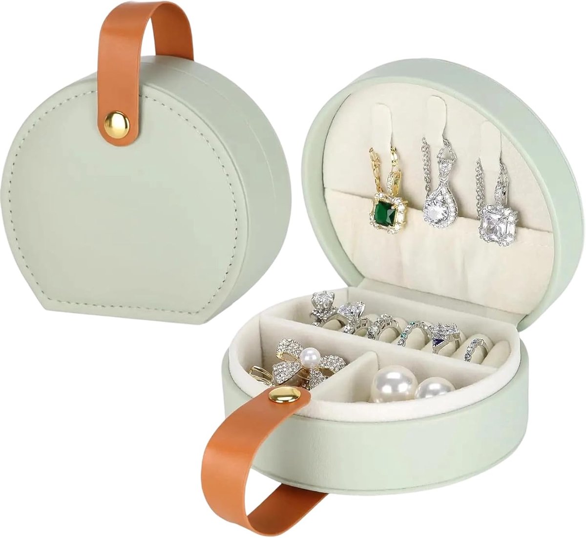 Mini Jewellery Box for Women, Mini Jewellery Box, Travel Jewellery Box, Large Travel Jewellery Box, Travel Jewellery - ShopVlot