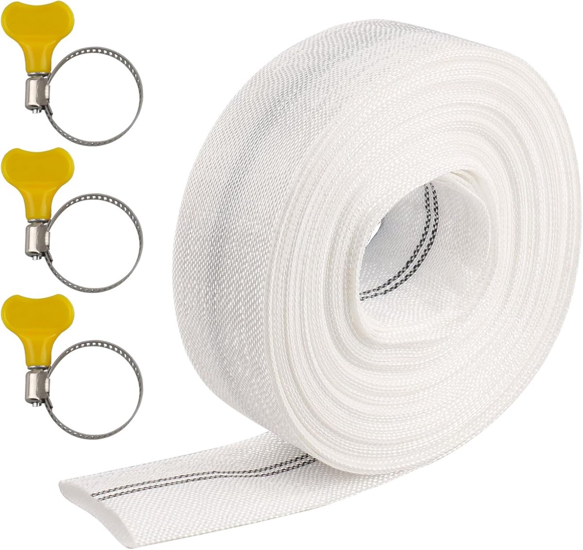 Hose 32 mm - 20 m synthetisch rubber - robuuste constructie - ideaal voor dompelpompen - SnelShoppen
