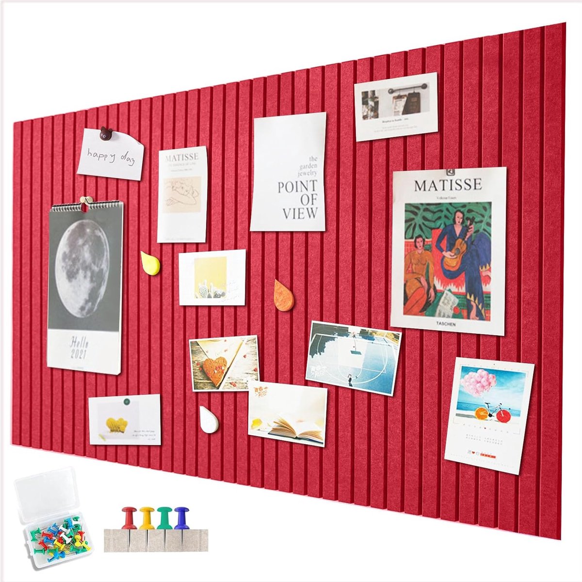 Kurkbord 60 x 40 cm - Decoratief vilt - Vouwbaar fotobord - Ideaal voor vision boards - ShopVlot