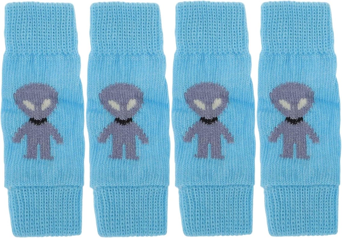 SnelShoppen - Pack van 4 Hond Beenwarmers Winter Zacht Warm Gebreide Hond Beenbeschermers, Bescherming voor Gewrichten, Geschikt voor Kleine Honden Ki