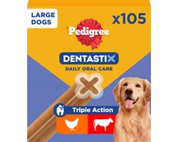 Pedigree Dentastix - Grote Hond - Gebitsverzorging - 105 Kauwsnacks