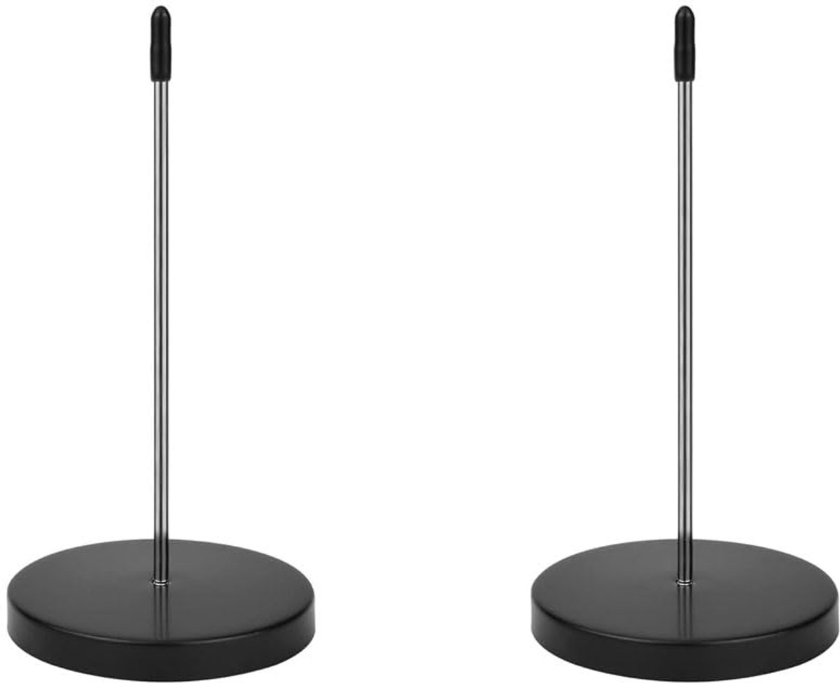 Memo houders 2 stuks - metalen spiraal met ronde basis - stabiel en duurzaam - ideaal voor kantoor en restaurant - SnelShoppen