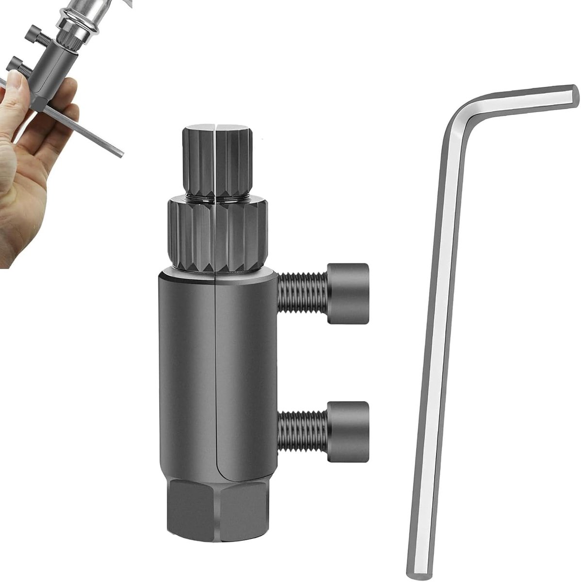 Threaded puller for broken pipes, tool for removing taps, tool for taps made of steel 45, for damaged water pipes 1/2 - ShopVlot