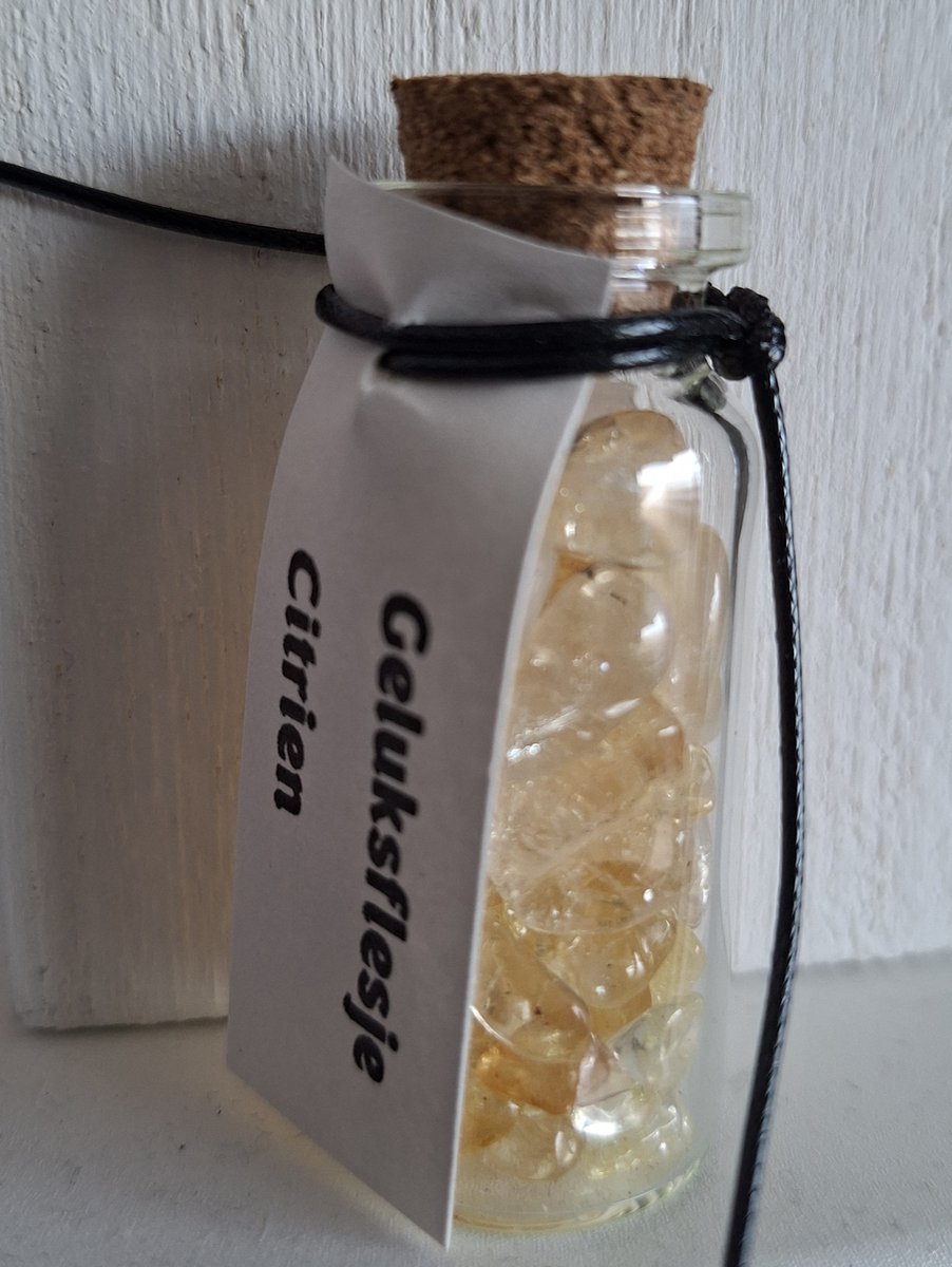 Geluksflesje met "Citrien"