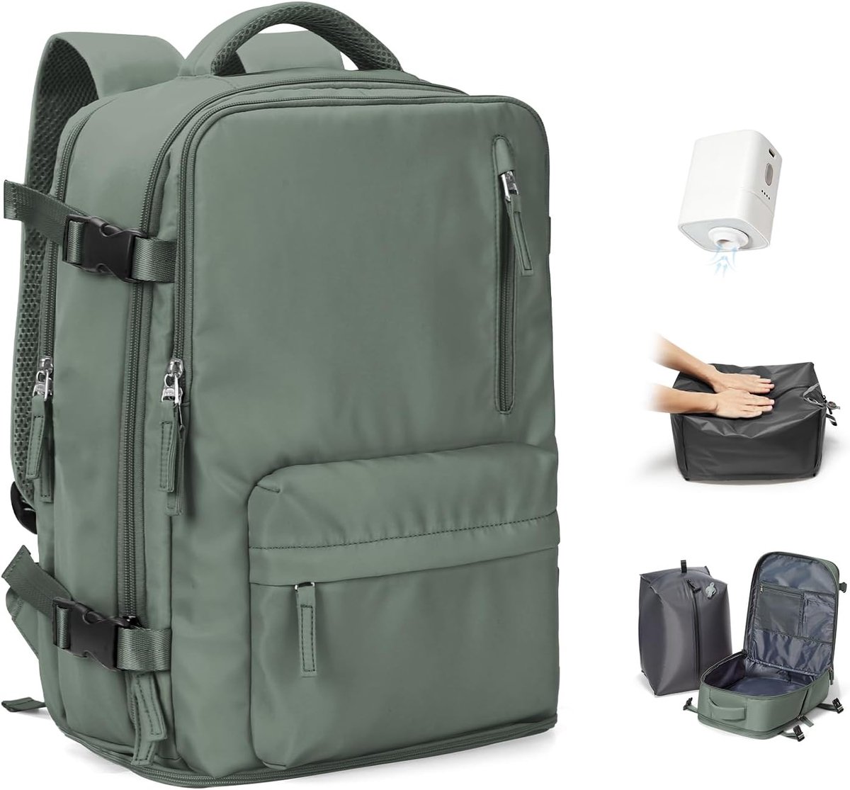 SnelShoppen - Reisrugzak Handbagage 40x30x20 Geschikt voor Ryanair Wizzair Vueling Waterdicht Laptoprugzak voor 14 inch Laptop Dames en Heren Klein me