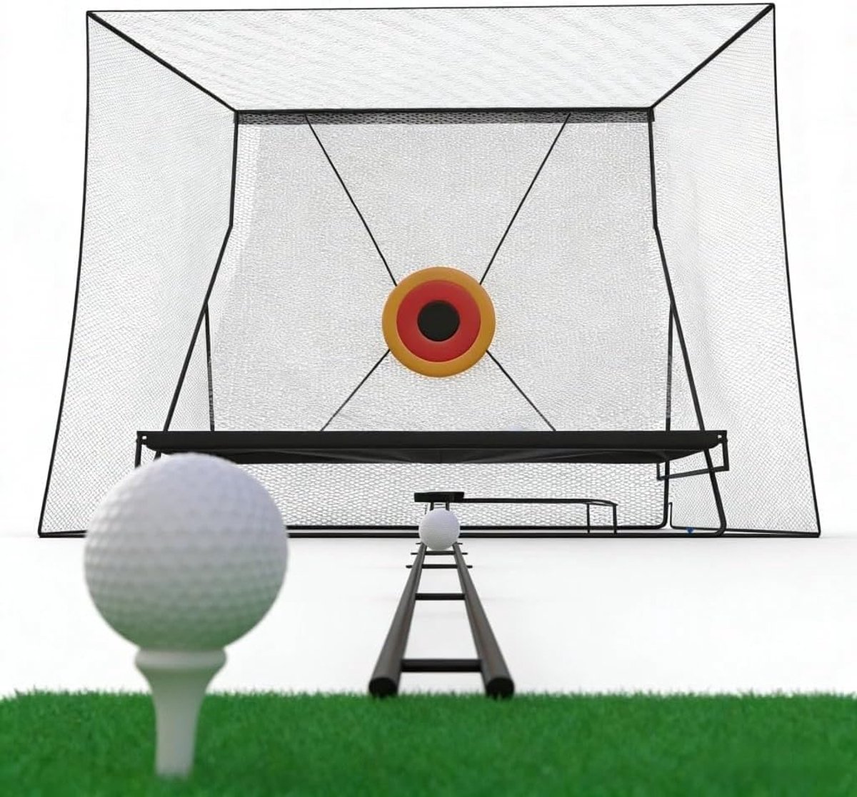 Golftrainingsnet 370x280x240cm voor binnen/buiten
