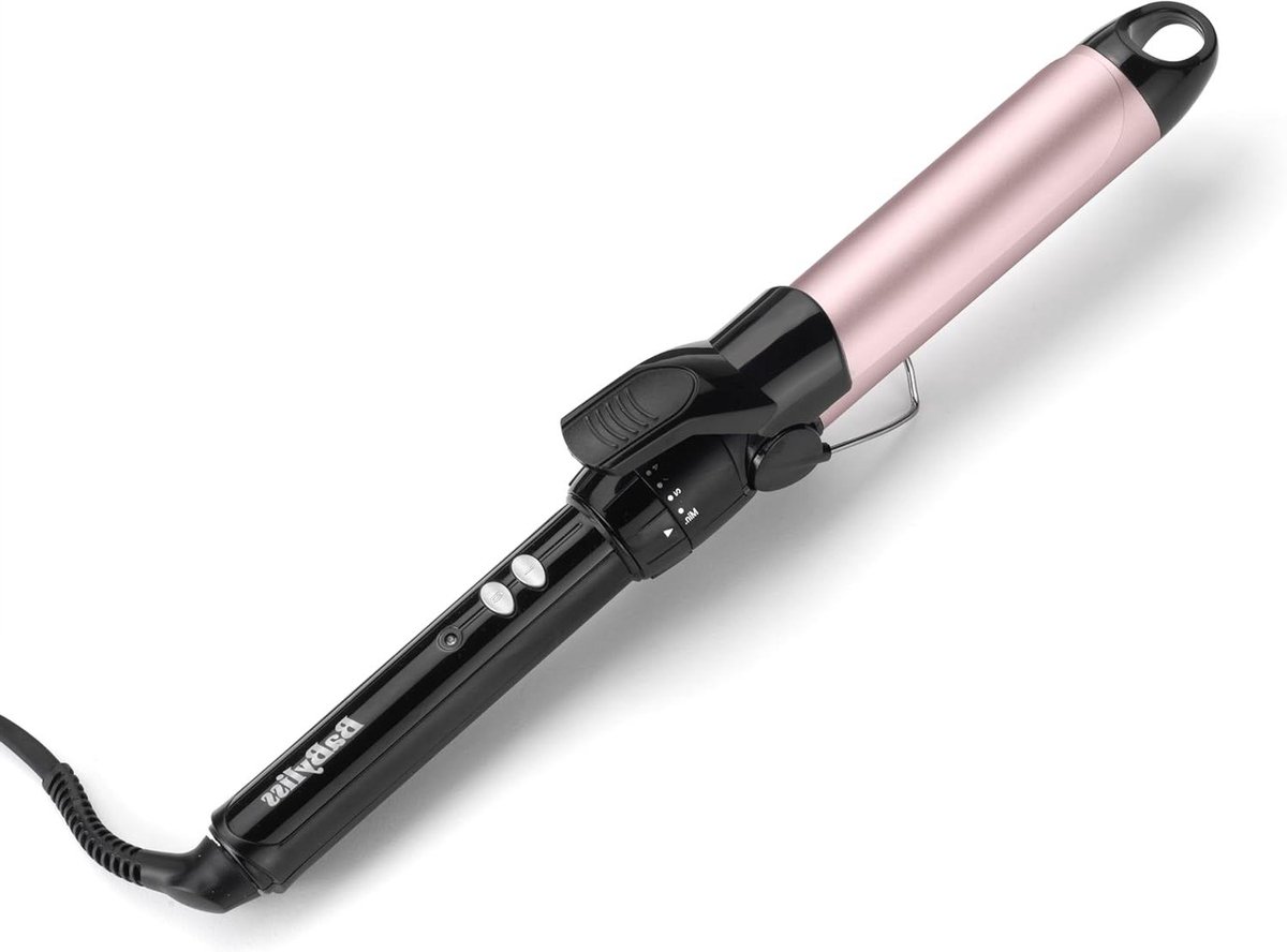 Krultang - Haarstyler - Haar Krullen - 10 Temperatuurstanden - 32mm Cilinder - Zwart Roze