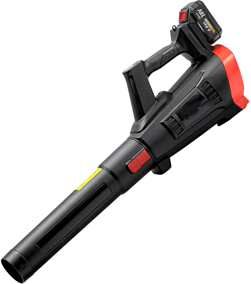 SOGIOL® Accu Bladblazer 18V - 3 Snelheden - Luchtsnelheid 250 km/h - Luchtvolume 13,1m³/min - Inclusief 2x 4.0Ah Accu & Lader - 2 Blaasmonden - Zwart