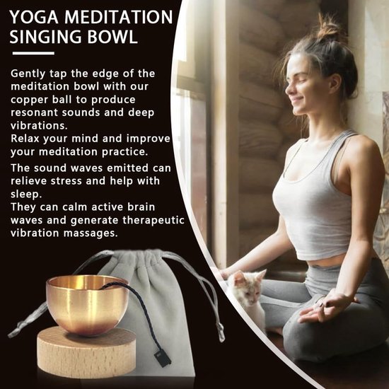 Tibetan singing bowl,Nepal,Tibetan singing bowls set,meditation - ShopVlot — afbeelding 4