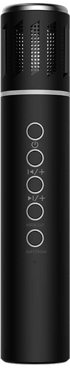 SoundBeam Karaoke Microfoon – Draadloos Bluetooth – HiFi Speaker 3W – Vocal Cut – Echo – TWS – LED – Zwart - K20