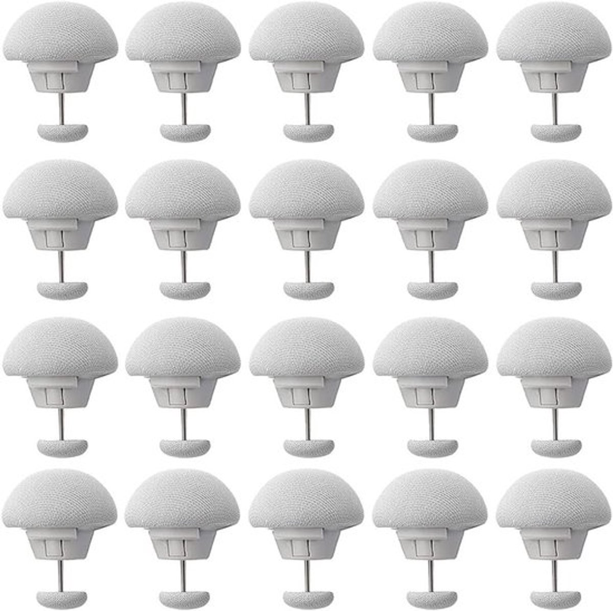 20 Stuks Duvet Clips, Comforter Bevestigingsclips, Antislip Paddenstoelvorm met Knoop voor Dekbedden en Dekens