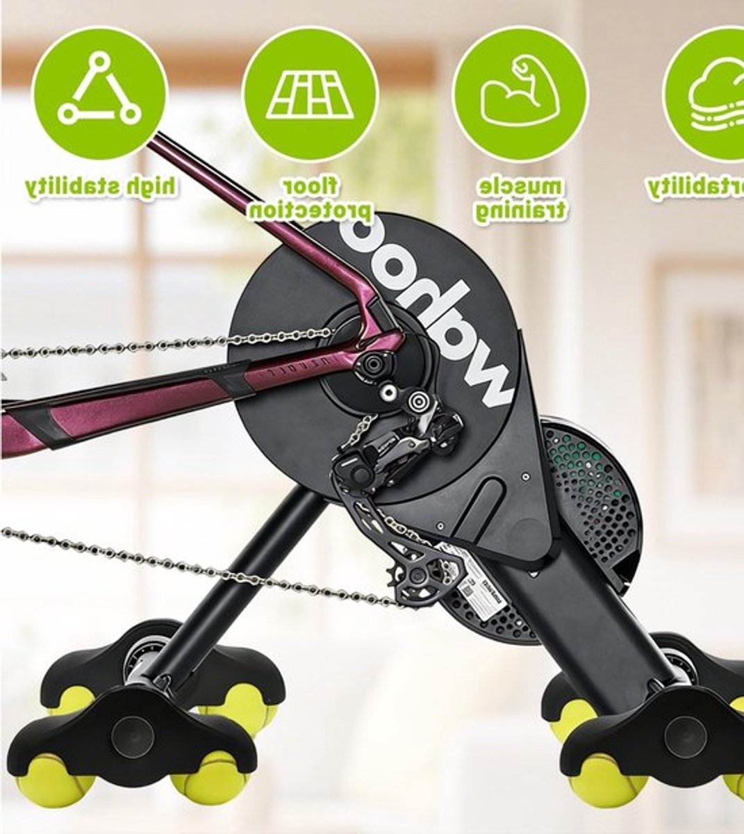 Indoor Fiets Rocker Plaat Voeten - Wipplaten Adapter - Dynamisch Fietsen - Actieve Romp Stabiliteit - 4 stuks - Niet gespecificeerd